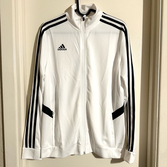 Adidas Women's AFS Tiro Training Jacket White - Picture 6 of 7
